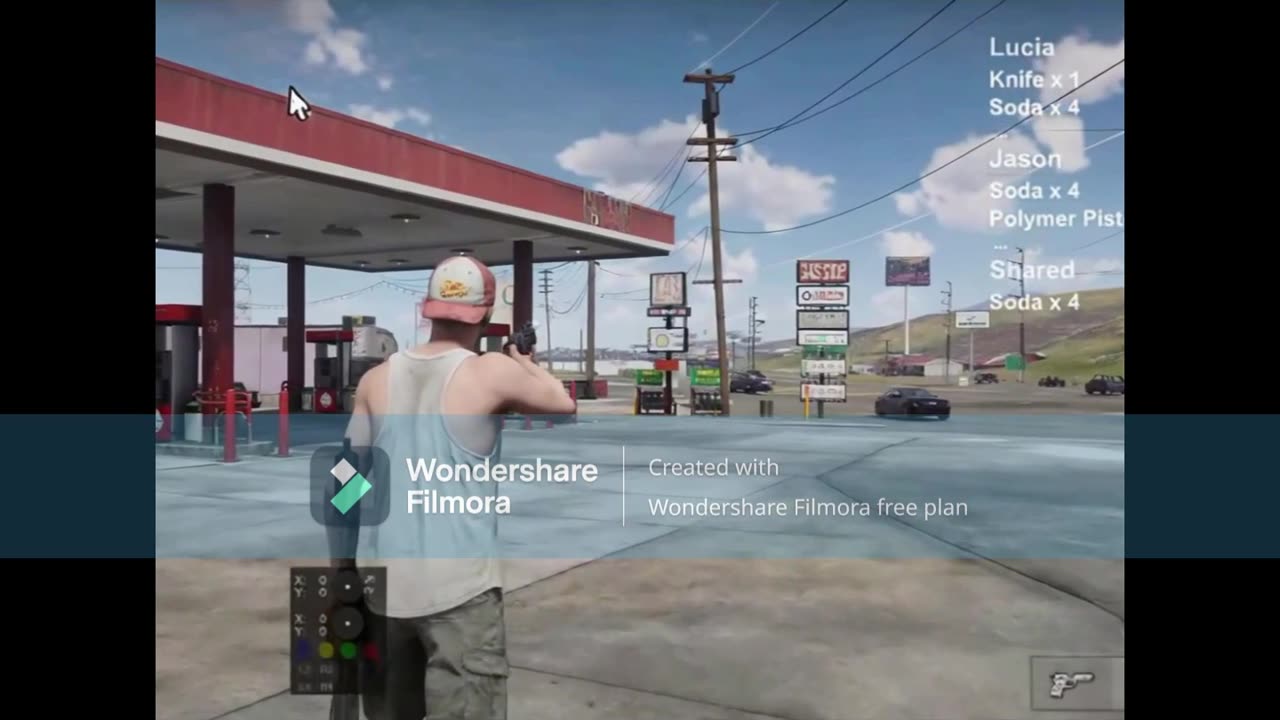 GTA 6 Jason gunning near gas station AI