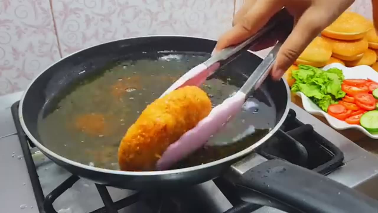 Homemade chicken burger recipe