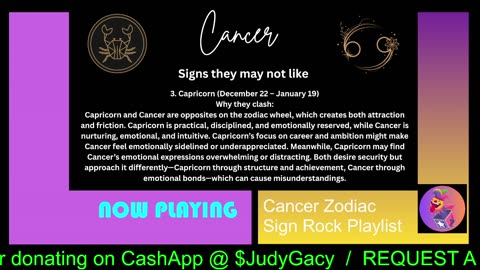 Zodiac Sign Cancer Music Playlist