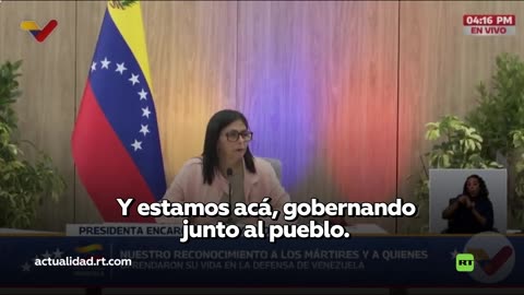 Delcy Rodríguez: "No hay agente externo que gobierne a Venezuela"