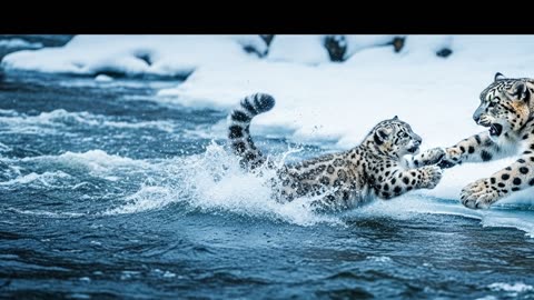 Forest Ranger Saves Snow Leopard Cub From Freezing River
