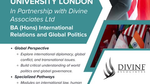 BA (Hons) International Relations – Shape Global Policies with Richmond & Divine Associates Ltd