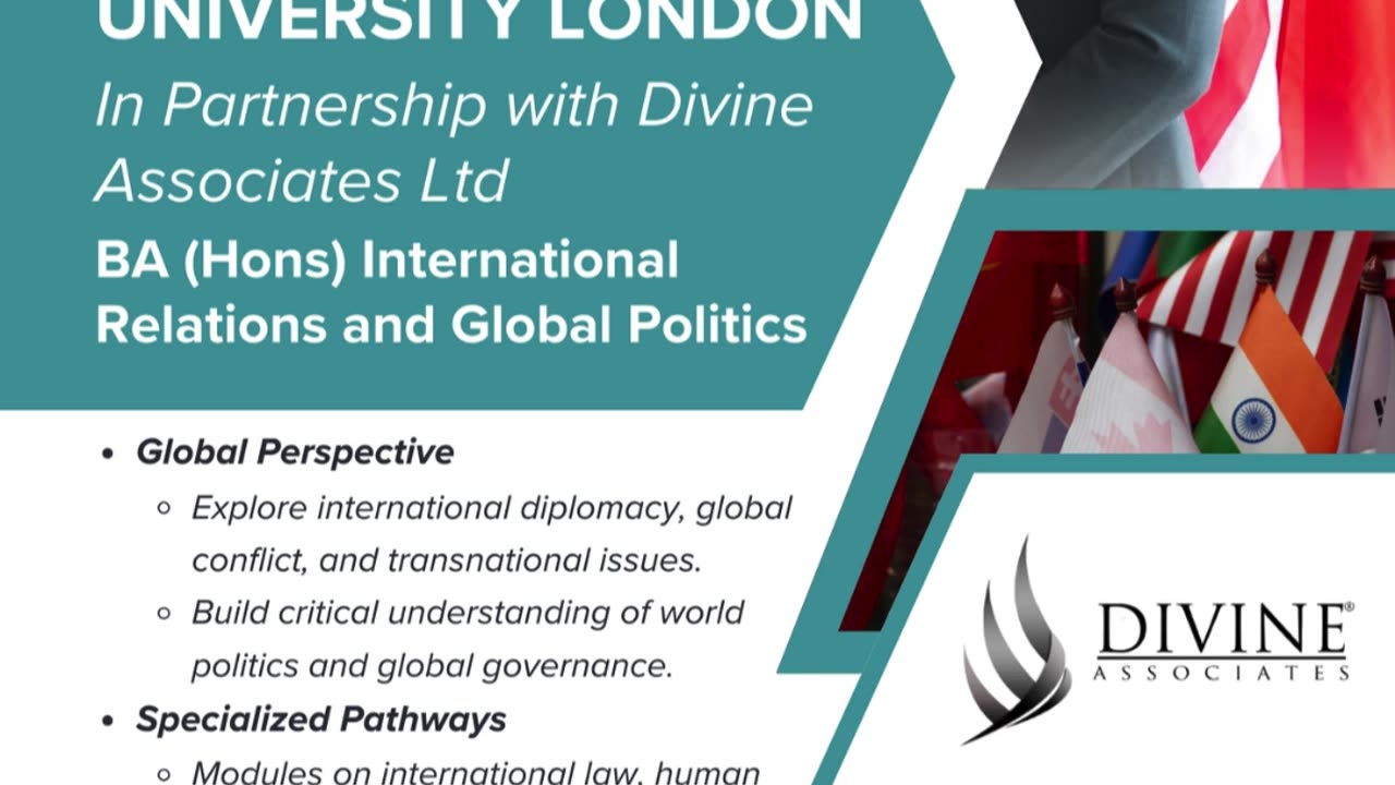 BA (Hons) International Relations – Shape Global Policies with Richmond & Divine Associates Ltd