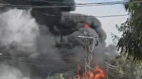 A fuel tanker has exploded in the Syrian city of Douma, a suburb of Damascus.