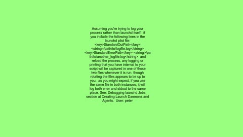 How do I activate launchd logging on OS X