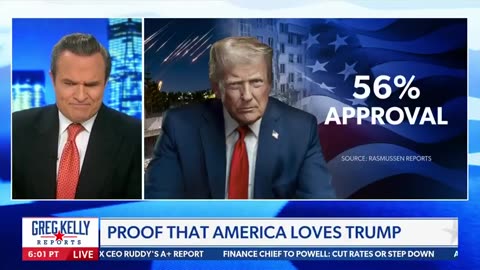 WOW. President Trump's APPROVAL rating is now at 56%......