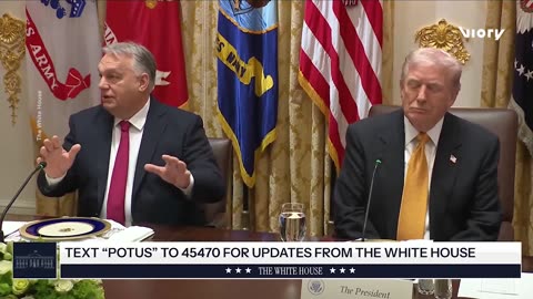 So you'd say Ukraine can't win?! Trump laughs as Orban shrugs, says 'miracles can happen'