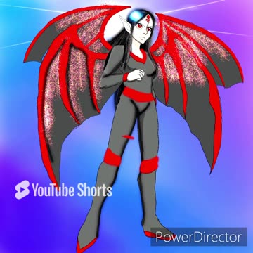 Oc speedpaint nuclear the vampire god with sparkly wings
