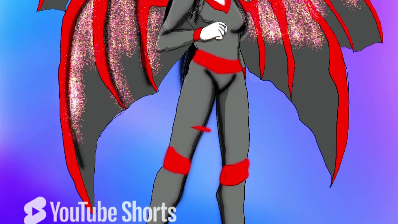 Oc speedpaint nuclear the vampire god with sparkly wings