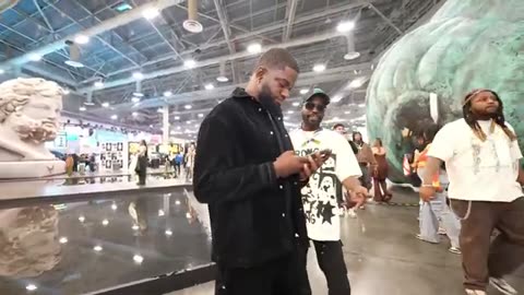 Networking at ComplexCon with DJ Akademiks.