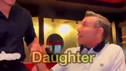 Dad Pranks Daughter with Waiter Hook up
