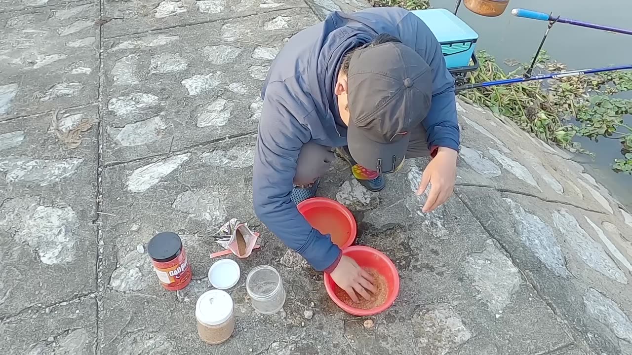 Dace Fishing in Fast-Moving Stream Currents