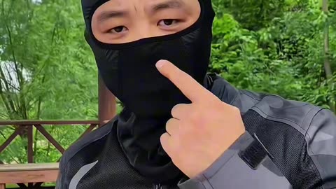 (长坂大圣)夏季带头套的好处，出汗吸汗，防止头盔内衬弄脏，带头盔更丝滑又不位移 #骑行必备 #头套 #机车装备