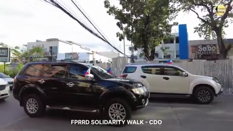 Solidarity Walk for Former President Rodrigo Roa Duterte in Cagayan de Oro Mindanao, Philippines