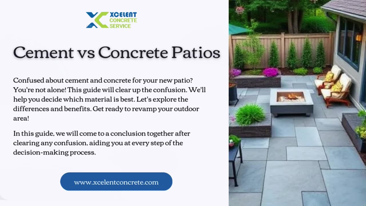 Cement vs. Concrete Patios: What’s the Best Choice?