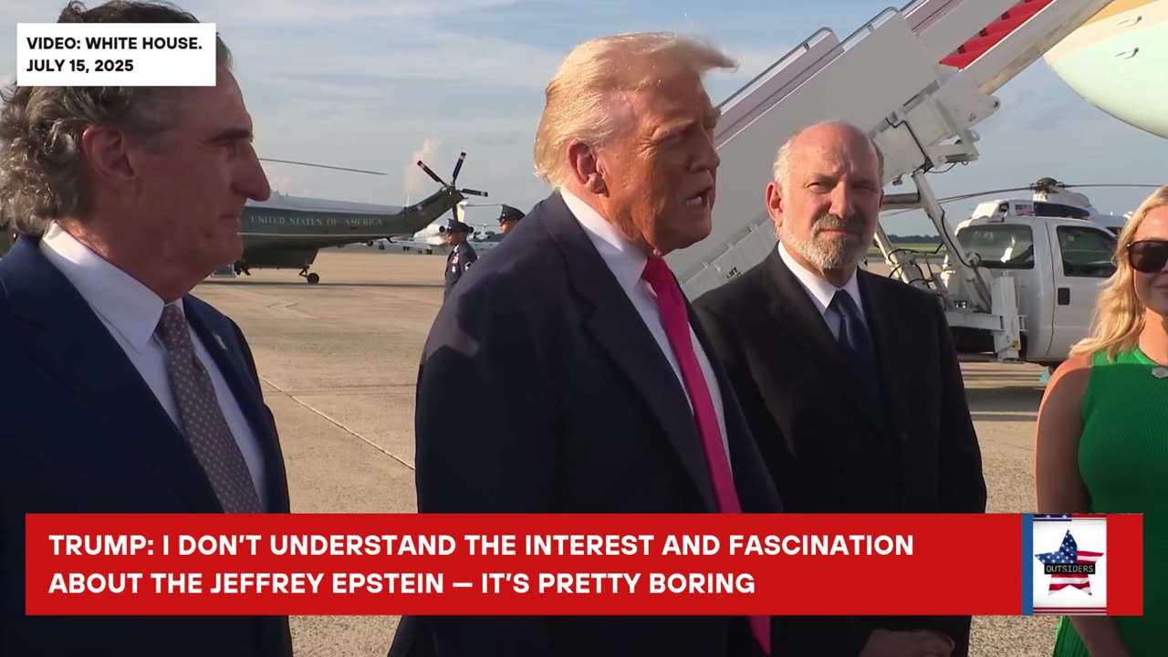 Bad People Want to Keep the Epstein Case Going: Trump