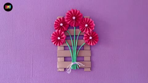 Transform Your Walls! 🌸 Easy Paper Craft Wall Hanging | DIY Home Decoration Ideas