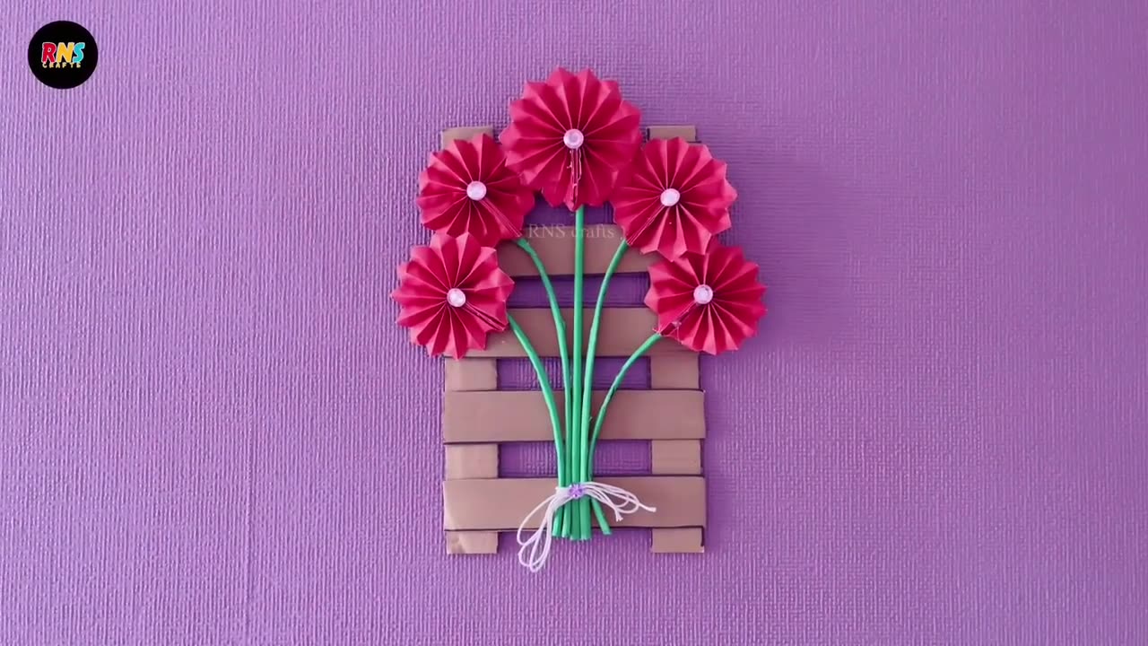Transform Your Walls! 🌸 Easy Paper Craft Wall Hanging | DIY Home Decoration Ideas