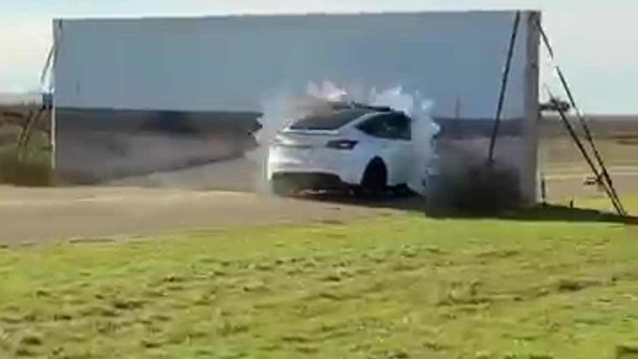 Tesla vs Fake Wall