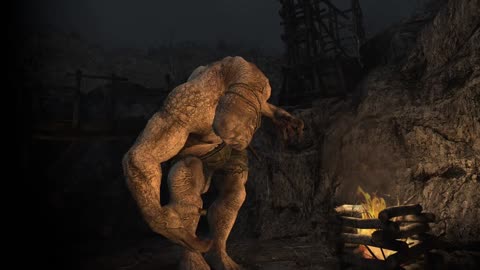 RE4 vr knife vs Gigante