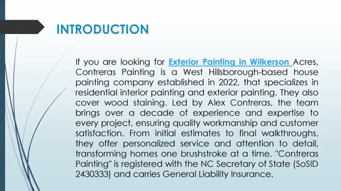 If you are looking for Exterior Painting in Wilkerson Acres