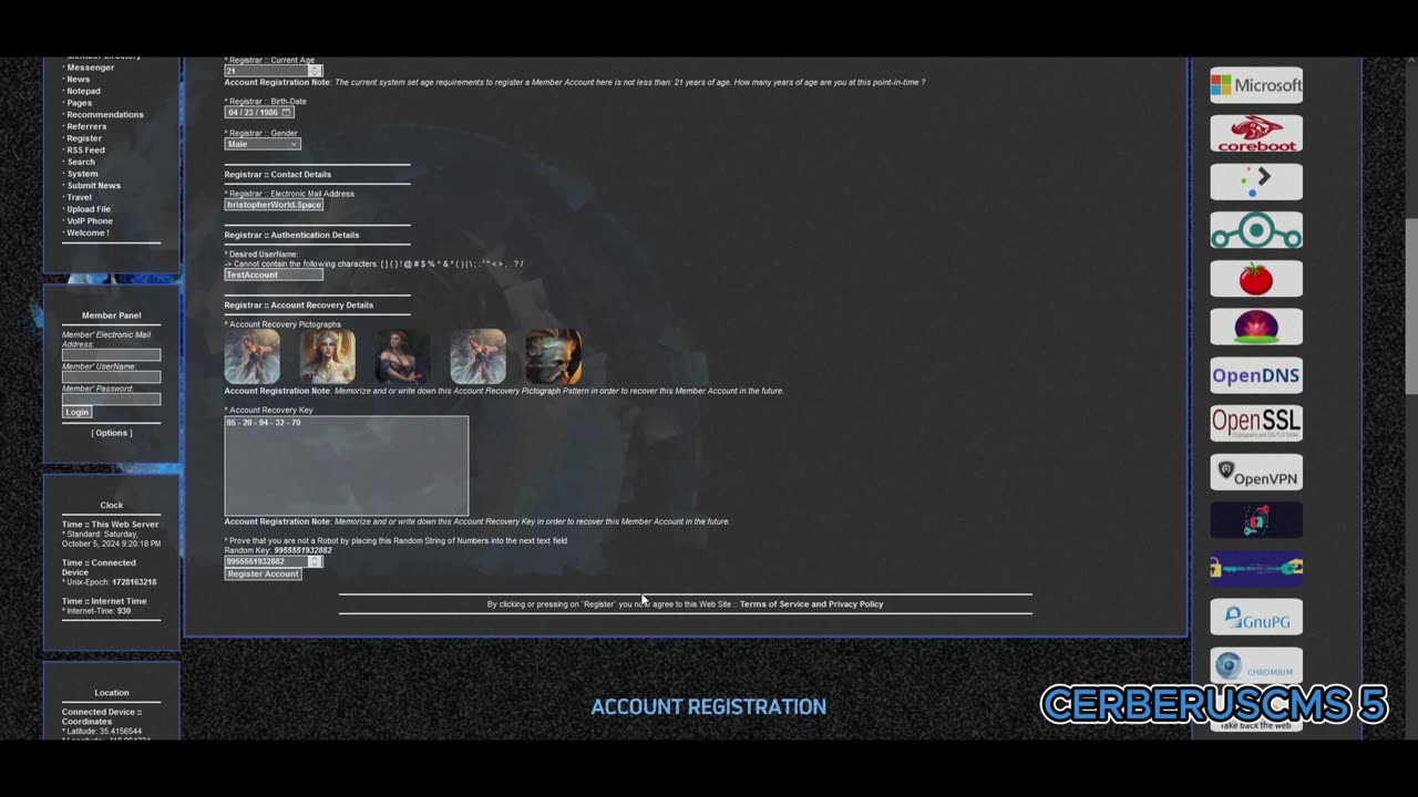 [2024] CerberusCMS - 5 - SVD - Application - Account Registration - Video File Part - 02 OF 03