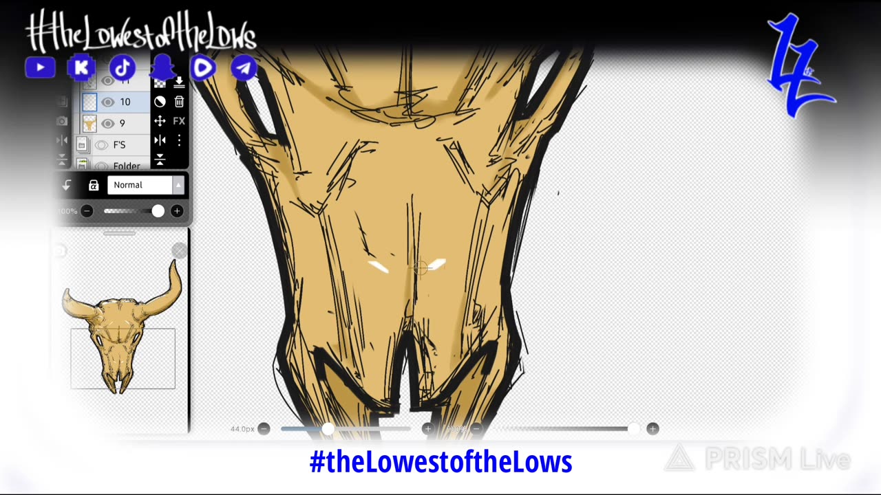 Rose Gold With Horns in Heat #4. #theLowestoftheLows