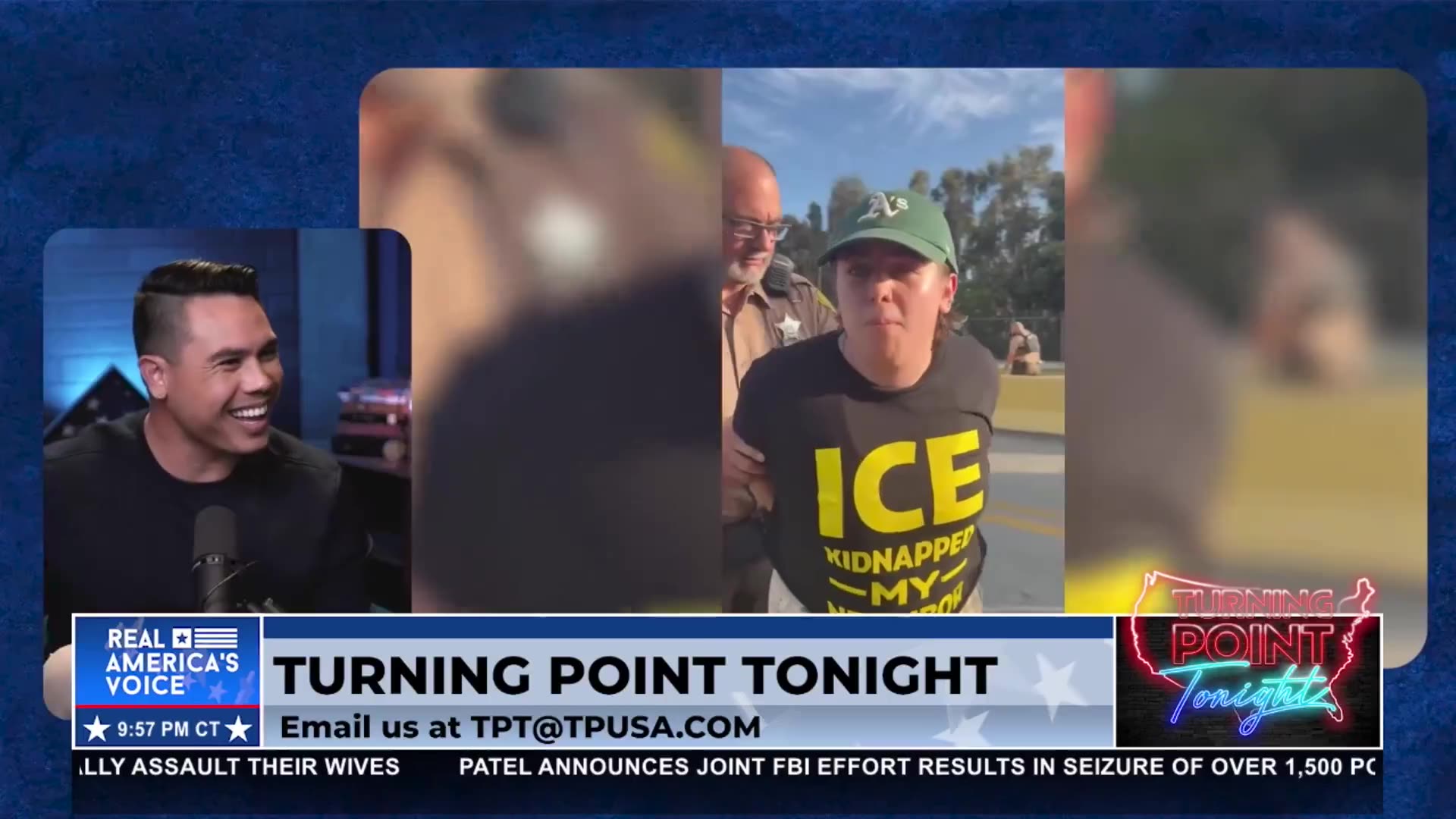 Police Officer Helps a Protester Define Her Reason for Arrest