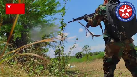 🌿💥 Myanmar War | Rebel Militia Clashes with Junta Forces in Myingyan | RCF
