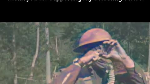 Troops at Camp Upton NY — Gas Mask Training #ColourisedHistory