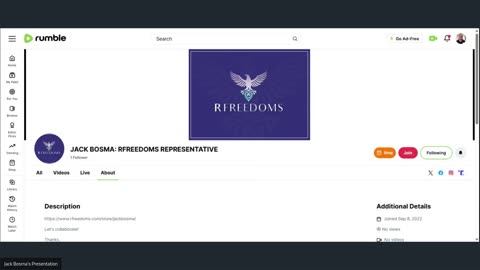 JACK BOSMA: RFREEDOMS REPRESENTATIVE