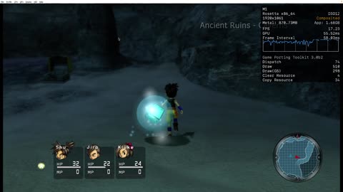 🐉 BLUE DRAGON ‼ running on MacOS w/ Crossover 25™ + XENIA version c4e86cf_canary_experimental
