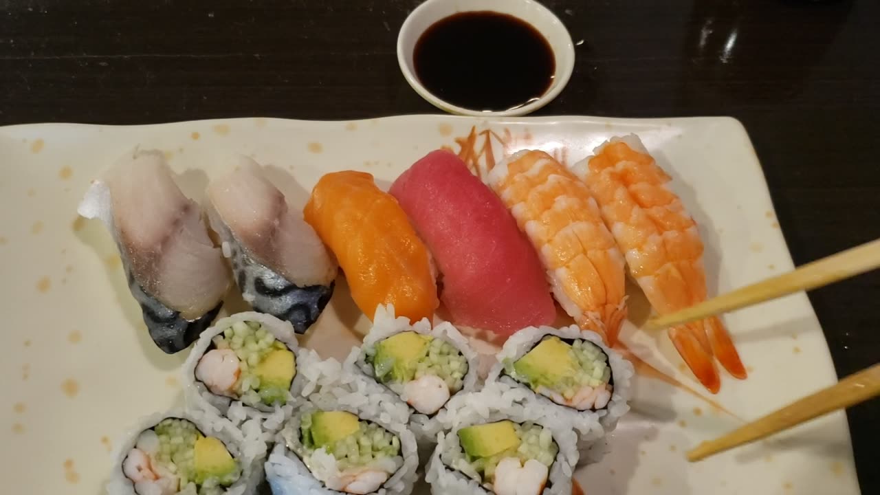 ASMR Mini Sushi after working - Tasty Mukbang Food