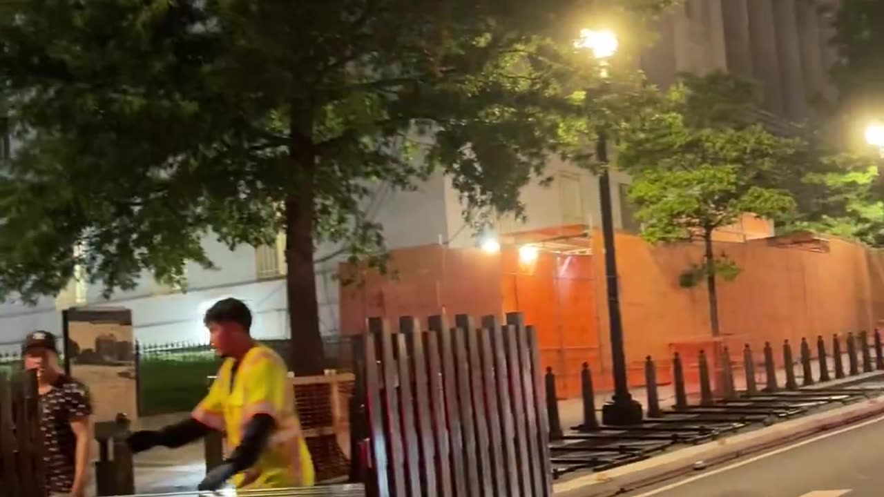 BREAKING: Construction crews are currently installing large anti-scale barriers