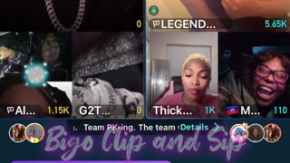 Team PK Gucci Thick MaRae G2T Finesse ft Moet vs Liyah pt1 6/19/25 #bigoclipandsip