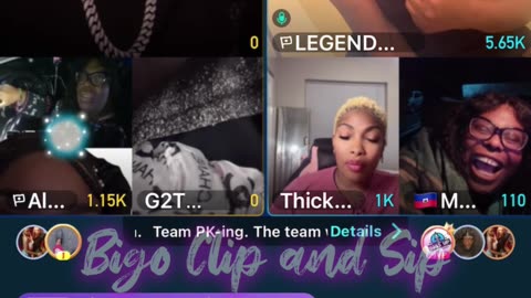 Team PK Gucci Thick MaRae G2T Finesse ft Moet vs Liyah pt1 6/19/25 #bigoclipandsip