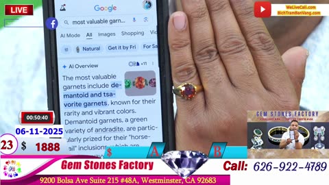 Tiem Vang Gem Stones Factory 06-11-2025 | STAR RUBY | GIA GEMSTONES #welivecali #gemstonesfactory