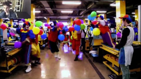 The Clowns Roam Around A Factory Fake Funny Parody Video With Live Commentary