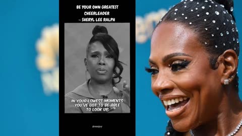 Be your own cheerleader Sheryl Lee ralph