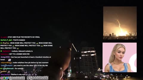 Influencerja kap "live" momentin