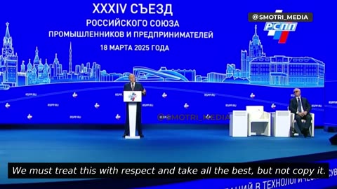 📹 We must treat this with respect and take all the best, but not copy — Putin