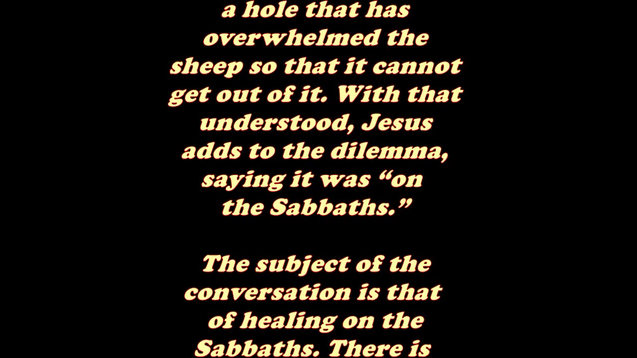 Matthew 12:11 - Daily Bible Verse Commentary