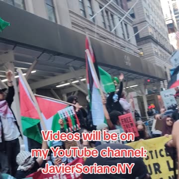 Palestinian Prisoners Day in front of The Trump Building.