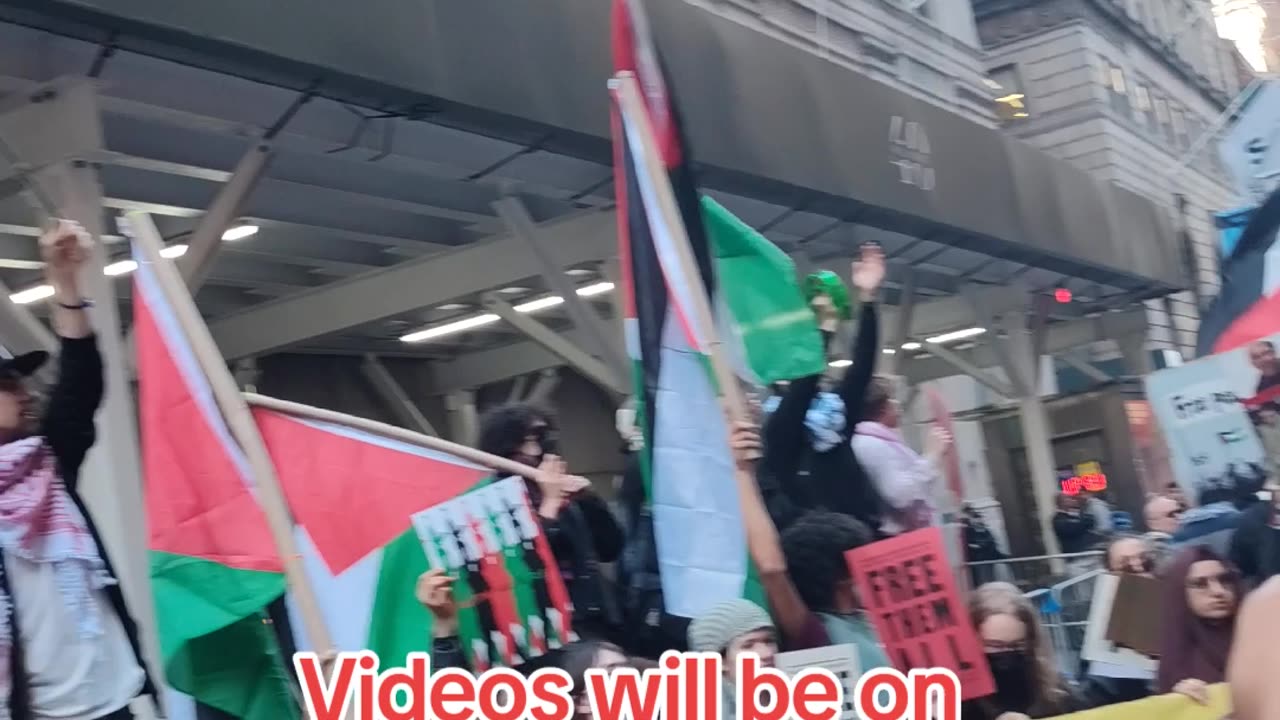 Palestinian Prisoners Day in front of The Trump Building.