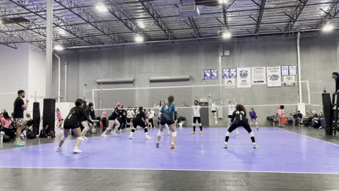 Angelica Rose #9 & Next Level Rising Volleyball vs BBVCL White