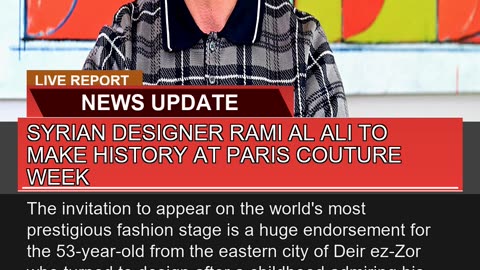 Syrian Designer Rami Al Ali to Make History at Par