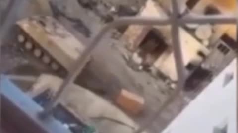 The moment the Zionist occupation detonated a booby-trapped robot in the Gaza Strip