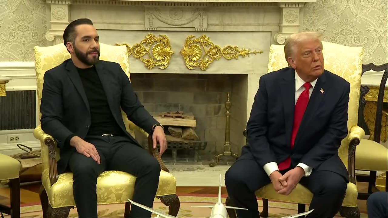 President Donald Trump Meets With El Salvador Leader Nayib Bukele - April 14, 2025