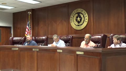 5.27.2025 Special Session Orange County Commissioners Court