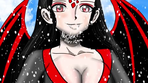 Oc speedpaint nuclear the angel in the snow